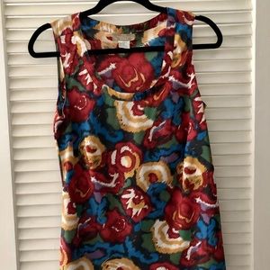 The Territory Below floral sleeveless shirt